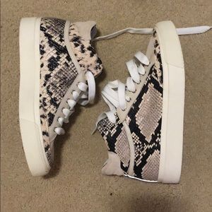 Snake Print High Top Tennis shoes sneakers